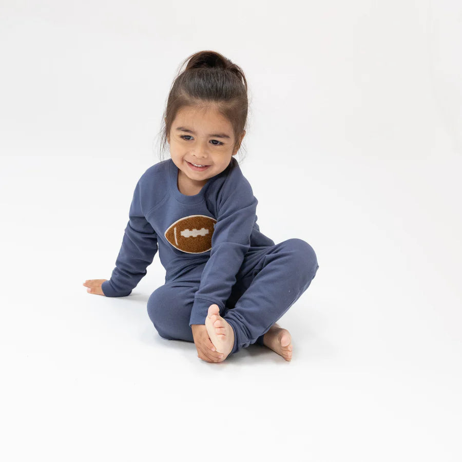 Angel Dear Footballs | French Terry Raglan Sweatshirt & Jogger Set