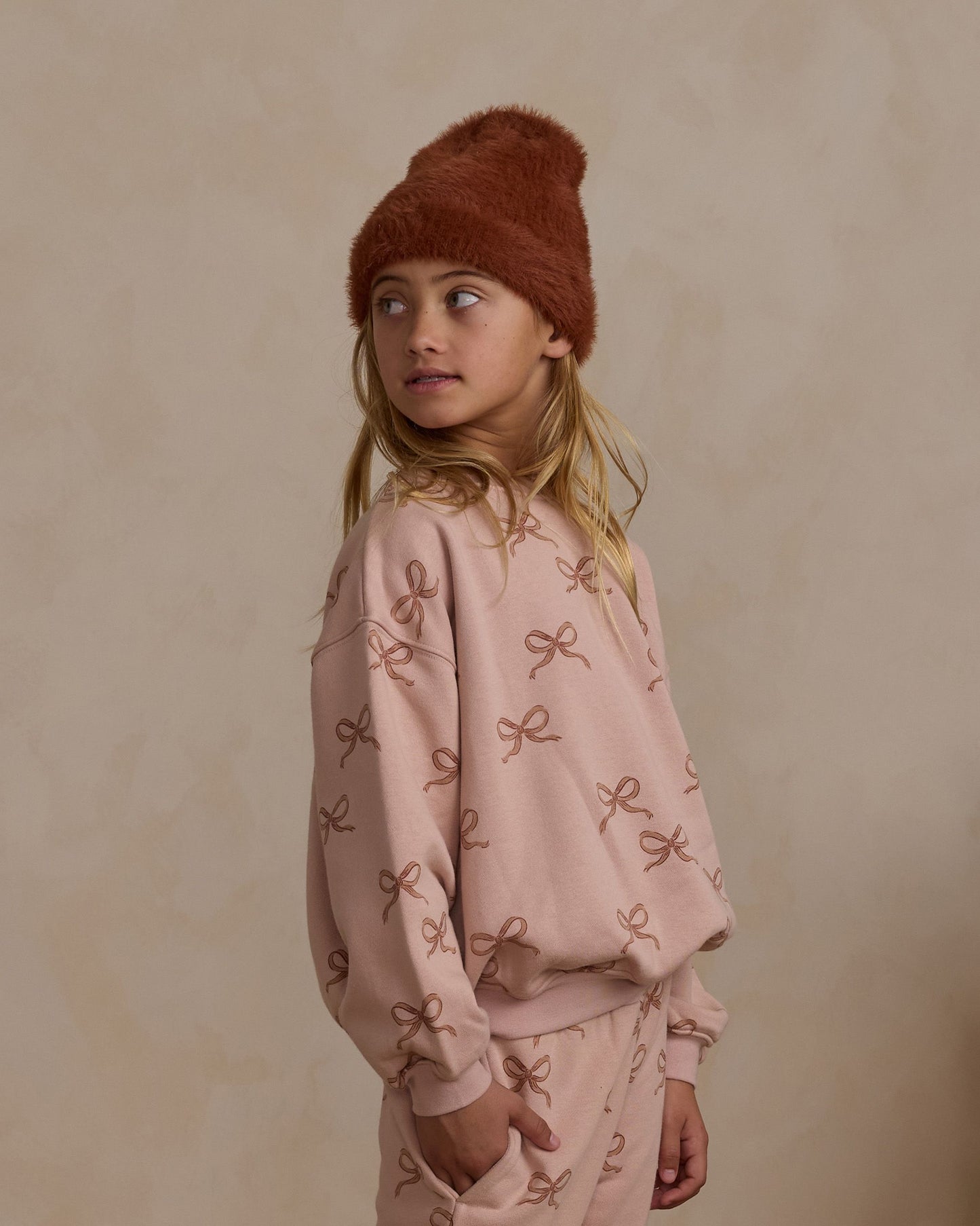 Rylee + Cru Blush Bows | Relaxed Sweatshirt