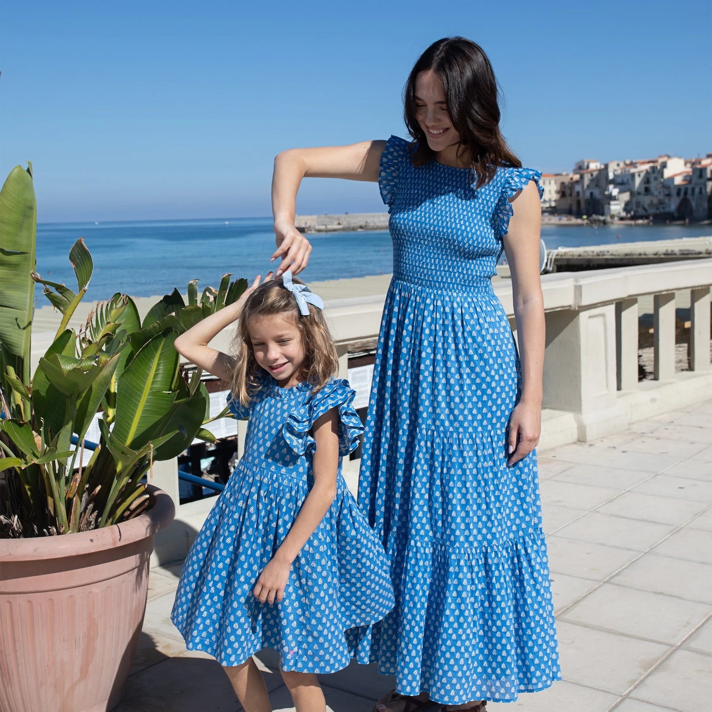 Pink Chicken Blue Tear Drop | Jennifer Dress