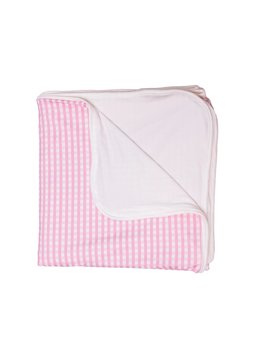 Uptown Baby Pink | Gingham Blanket