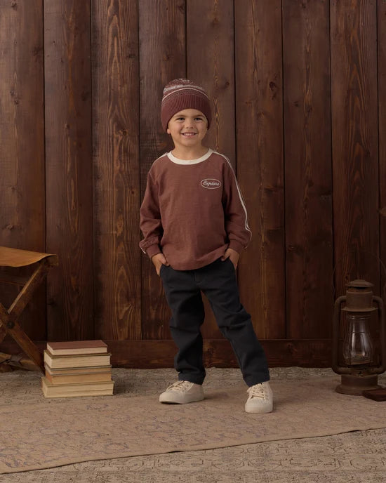 Rylee + Cru Mulberry | Explore Relaxed Long Sleeve Tee