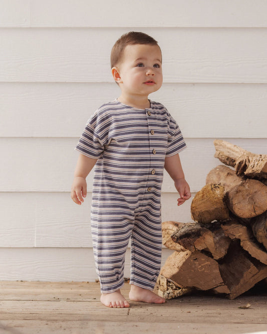 Rylee + Cru Midnight Blue Stripe | Hayes Jumpsuit