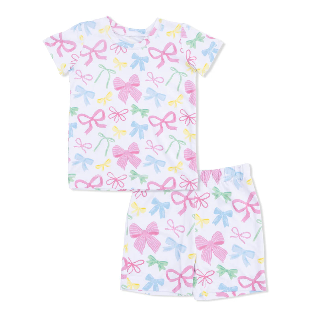 Angel Dear White & Pink | Sweet Bows Loungewear Short Set
