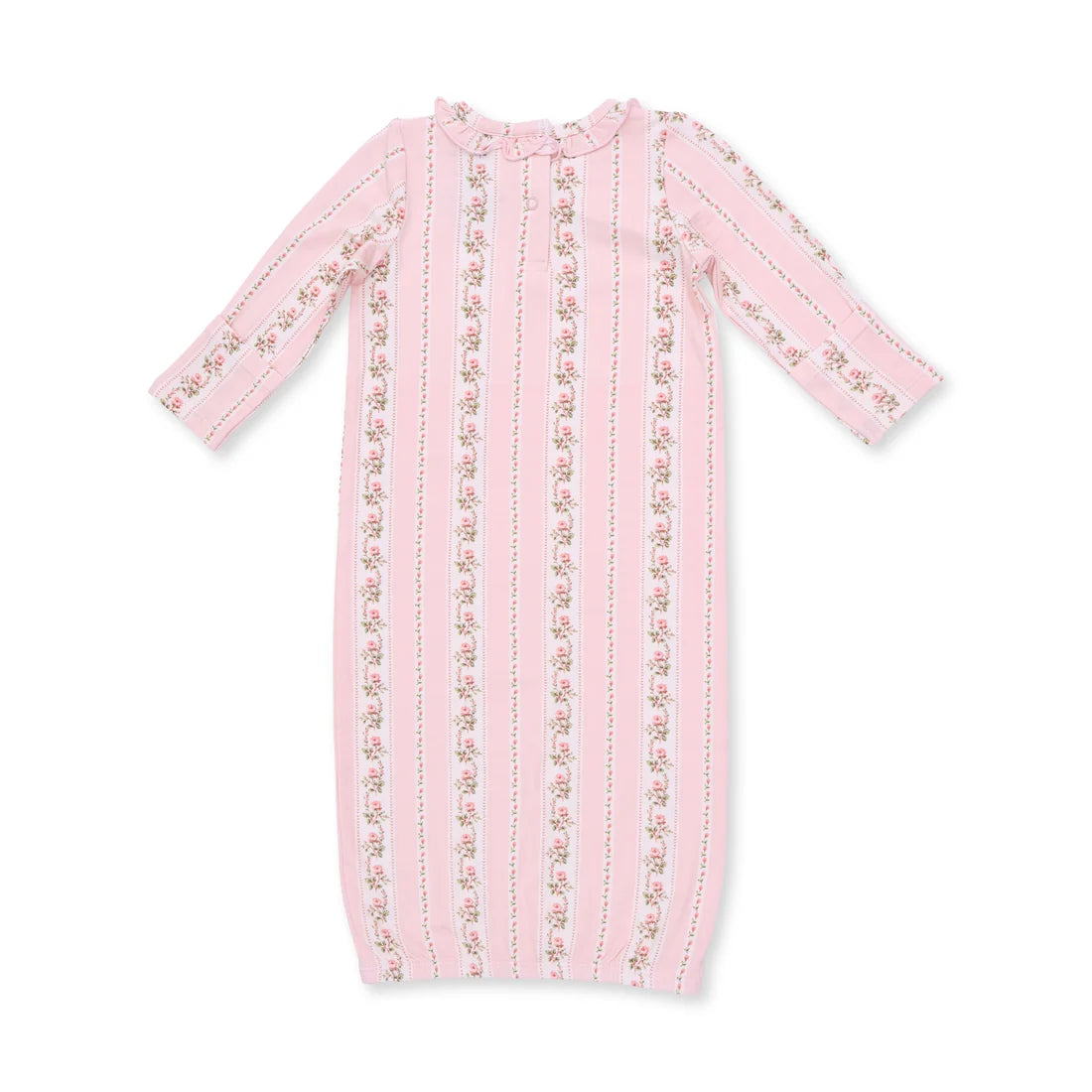 Angel Dear Pink | Antoinette Stripe Kimono Gown and Knotted Hat Set