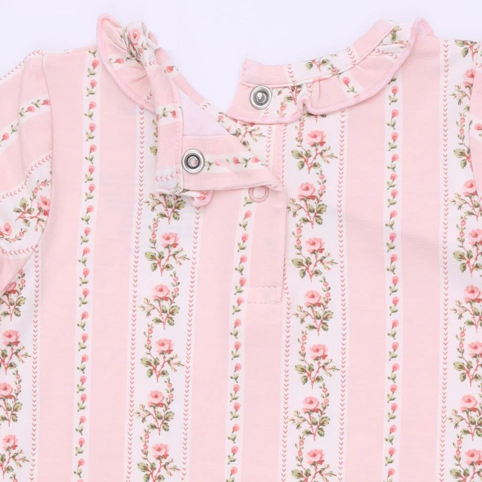 Angel Dear Pink | Antoinette Stripe Kimono Gown and Knotted Hat Set
