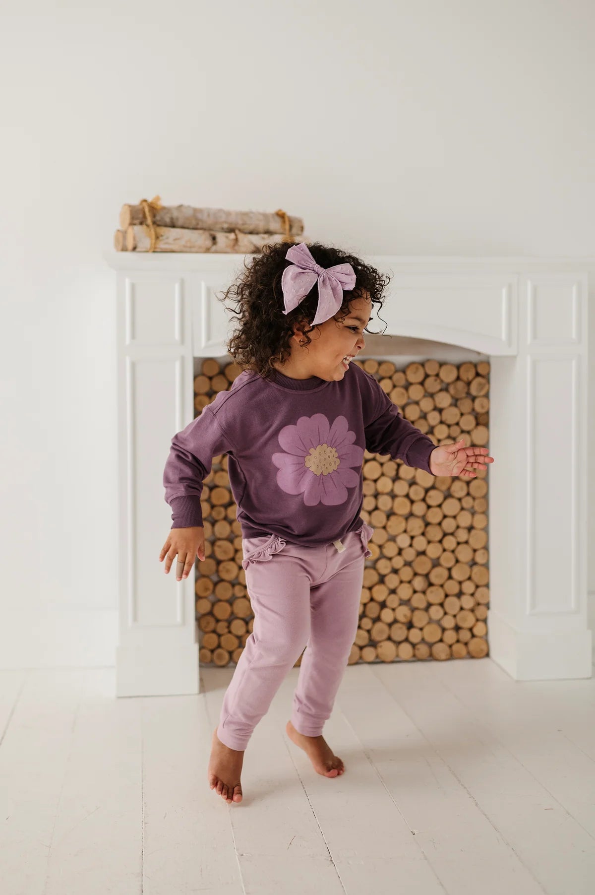 Baby Sprouts Plum | Wildflower Boxy Sweatshirt