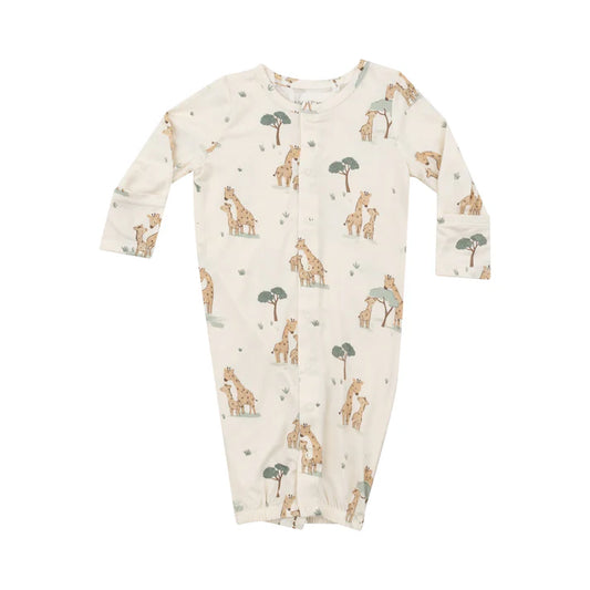 Angel Dear Tan Giraffe Families | Convertible Gown & Hat Set