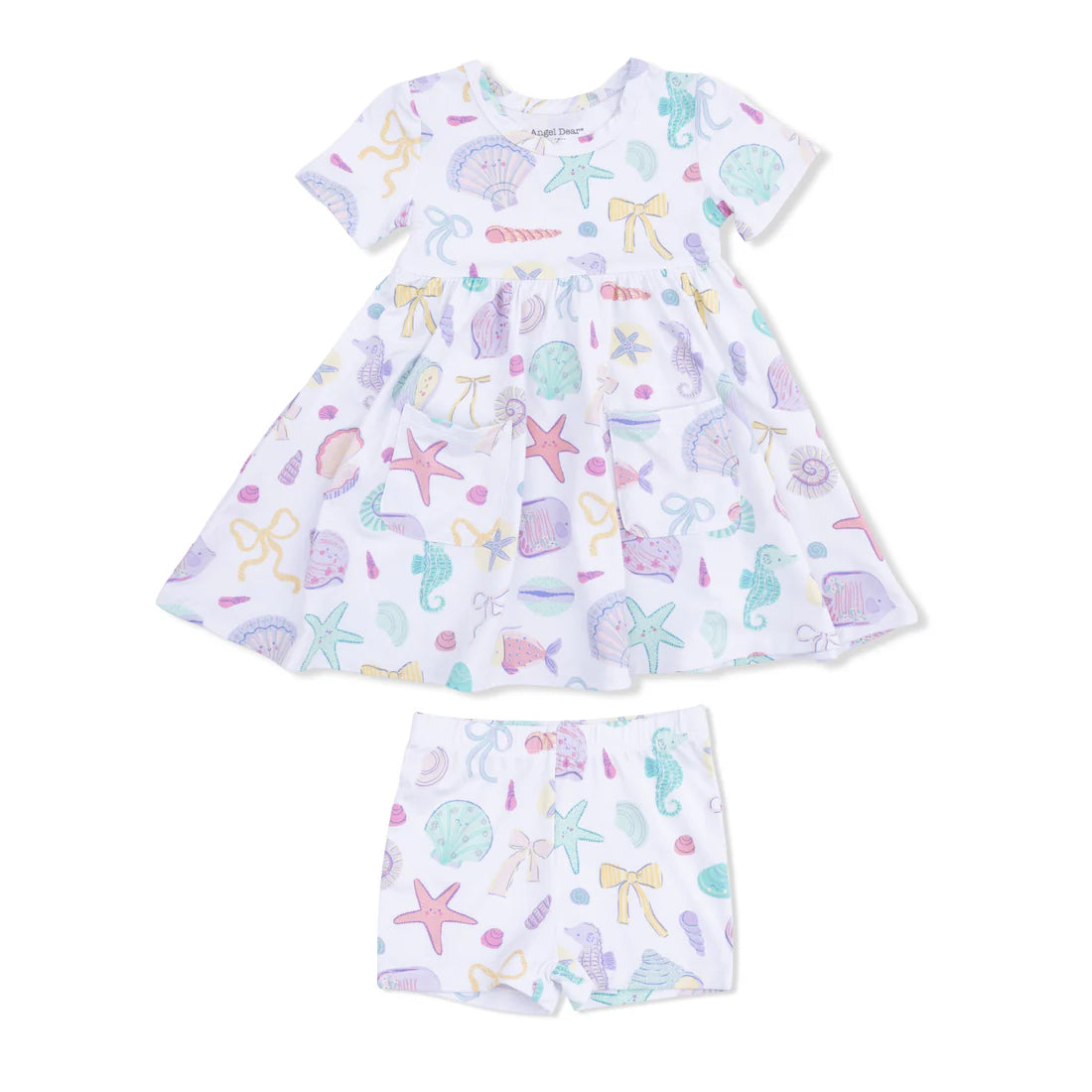 Angel Dear Ivory | Beach Days Twirly Dress with Cartwheel
