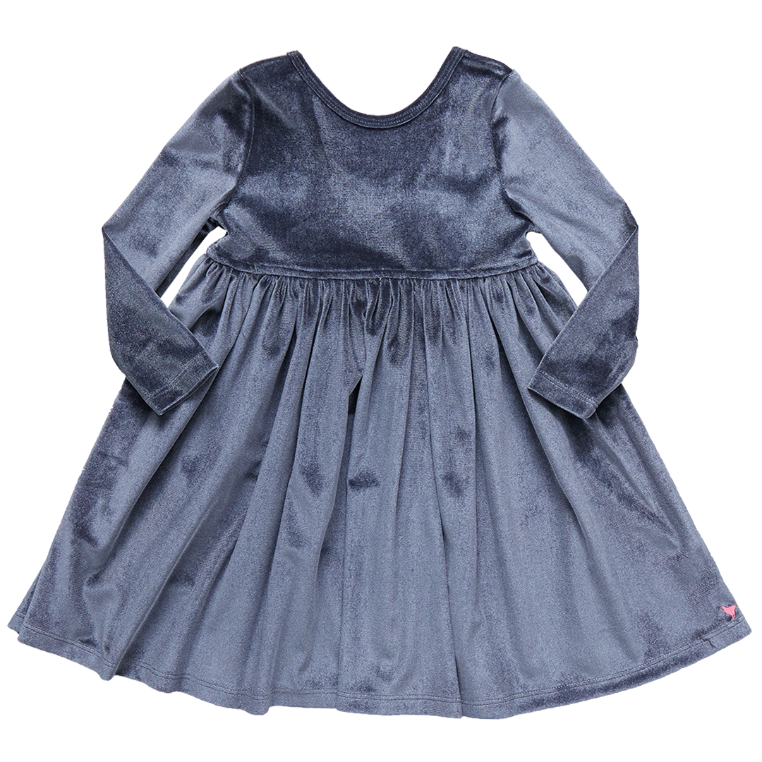 Pink Chicken Gray | Velour Steph Dress