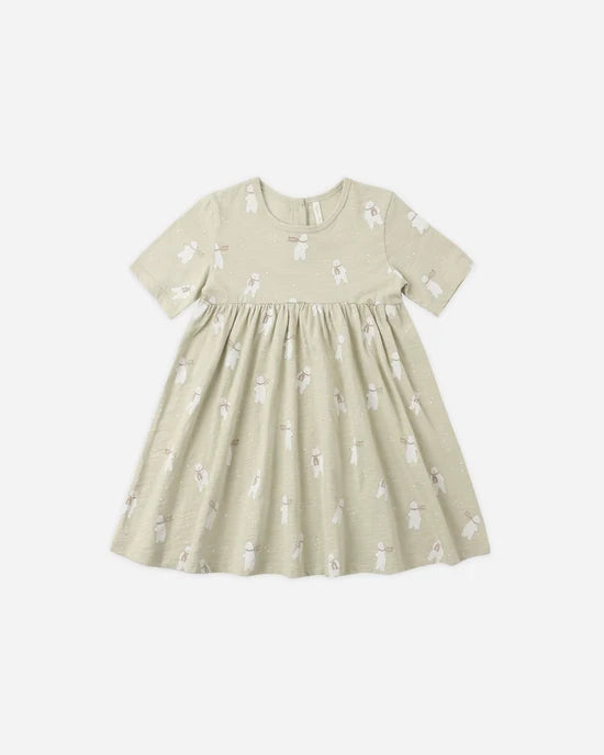Rylee + Cru Pistachio Polar Bears | Finn Dress
