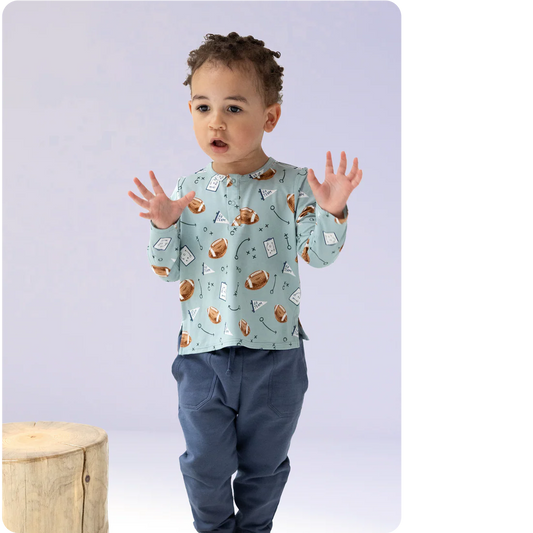 Angel Dear Grey Mist | Touchdown Time Long Sleeve Henley