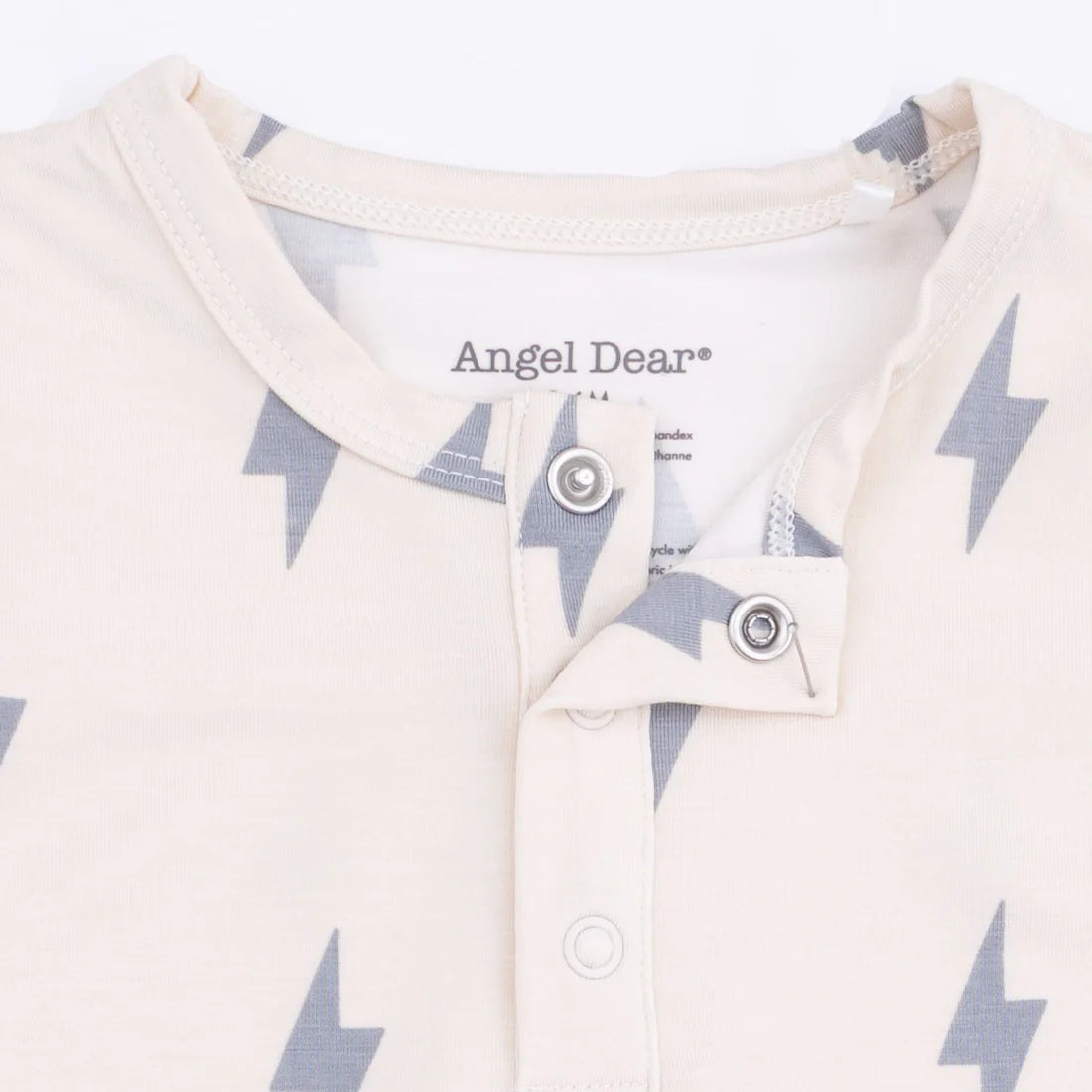 Angel Dear Beige | Lightning Bolt Viscose Long Sleeve Henley