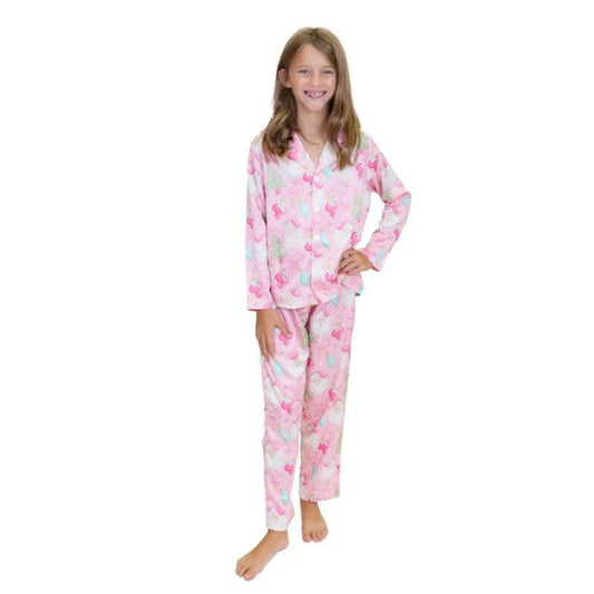 Jane Marie Baby It's Cold Outside | Silky Satin Long Sleeve PJ Set