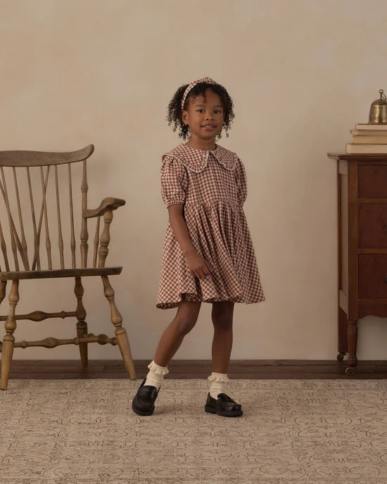 Rylee + Cru Brick Check | Camille Dress