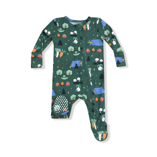Angel Dear Camping Veggies | 2 Way Zipper Footie