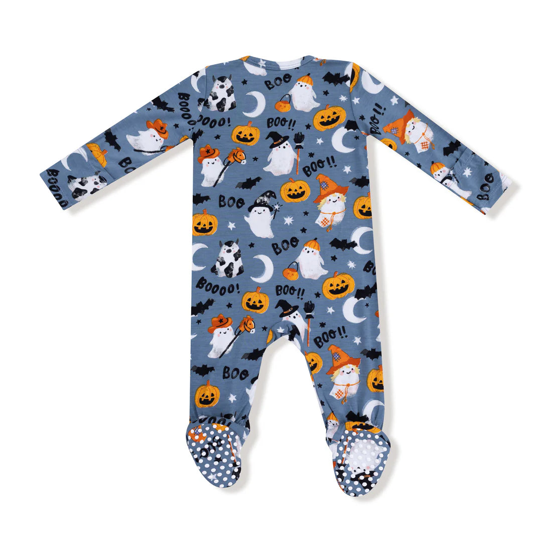 Angel Dear Costumed Ghosts | Glow in the Dark 2 Way Zipper Footie