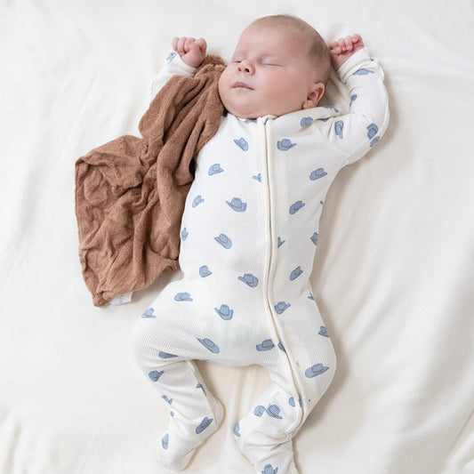 Angel Dear Petite Cowboy Hats | 2 Way Zipper Footie