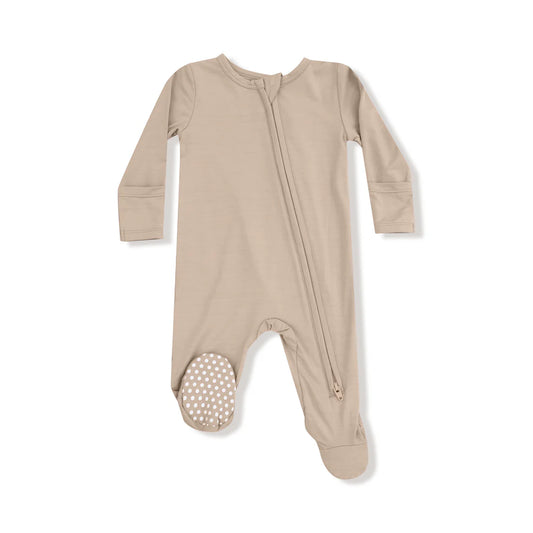 Angel Dear Smoke Gray | Basics 2 Way Zipper Footie