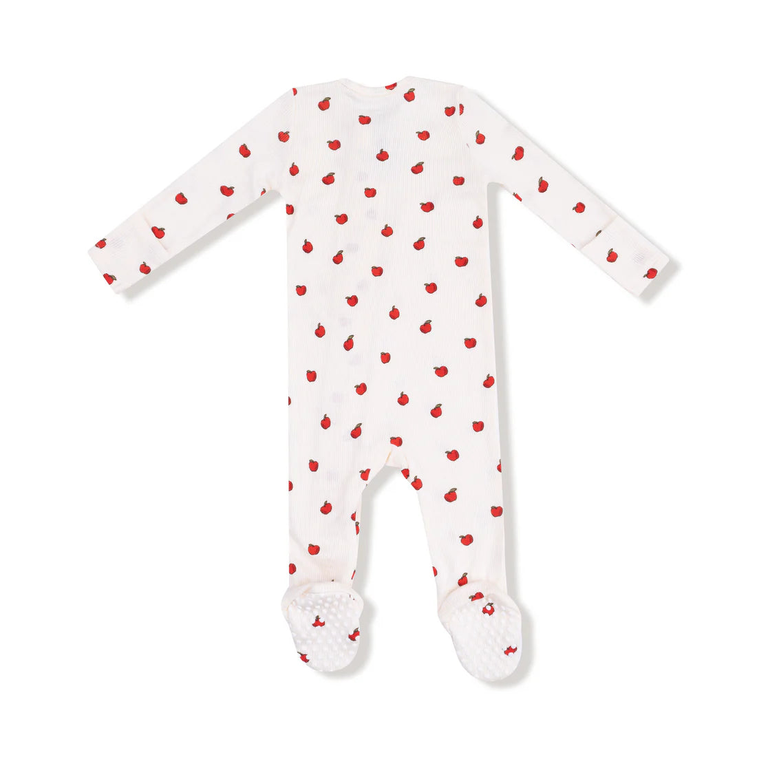 Angel Dear Ivory Tiny Apples | 2 Way Zipper Footie