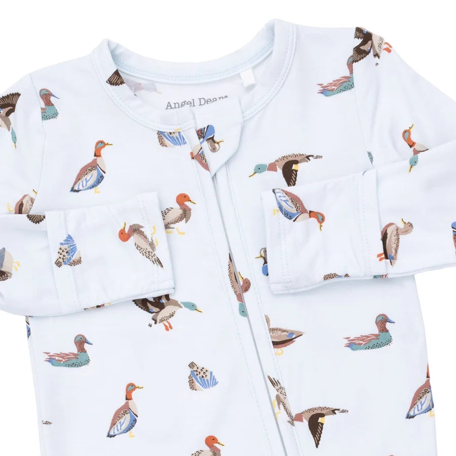 Angel Dear Blue | American Ducks 2 Way Zipper Footie