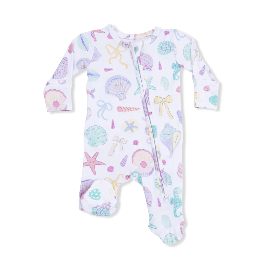 Angel Dear Ivory | Beach Days 2 Way Ruffle Back Zipper