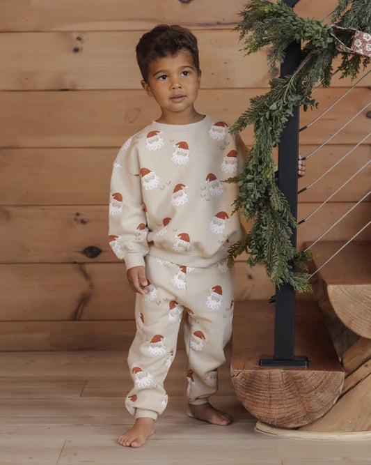 Rylee + Cru Parchment | Santa Jogger Sweatpant