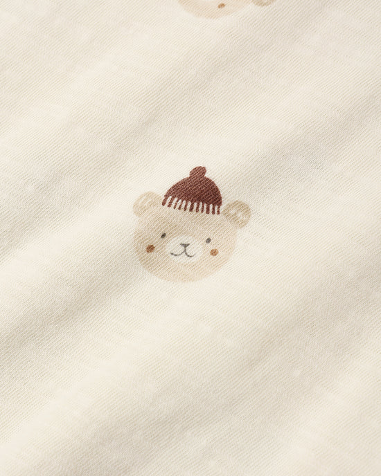 Rylee + Cru Natural Winter Bears | Relaxed Set