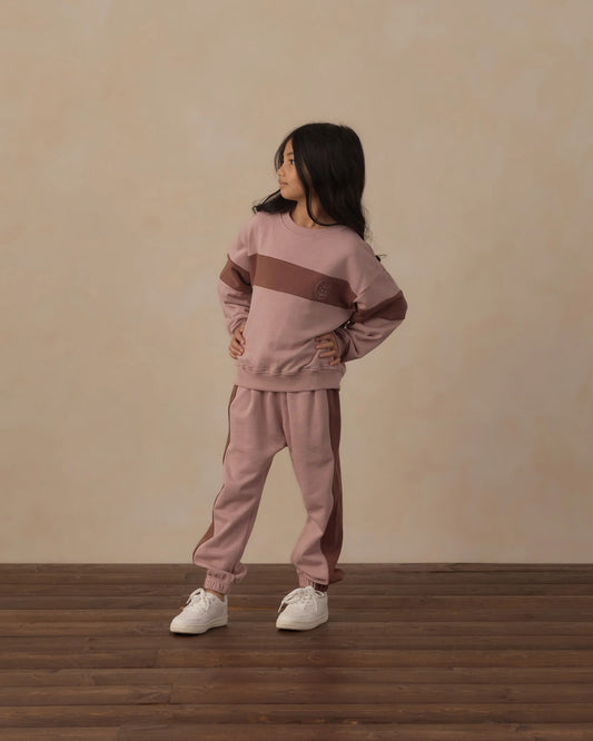 Rylee + Cru Rosewood | Paneled Sweatpant