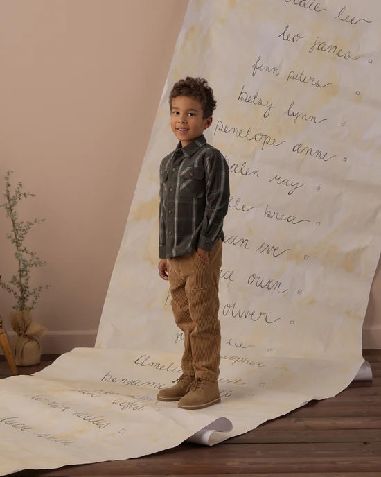 Rylee + Cru Evergreen Holiday Plaid | Pocketed Flannel Shirt