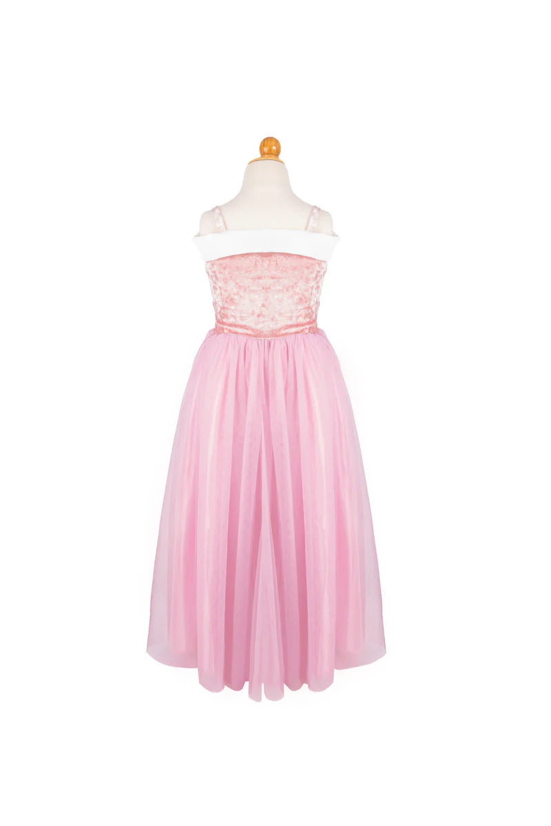 Great Pretenders Pink | Velvety Soft Sleeping Sweetheart Princess Gown with Arm Warmers