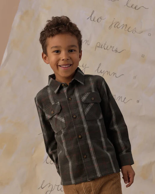 Rylee + Cru Evergreen Holiday Plaid | Pocketed Flannel Shirt
