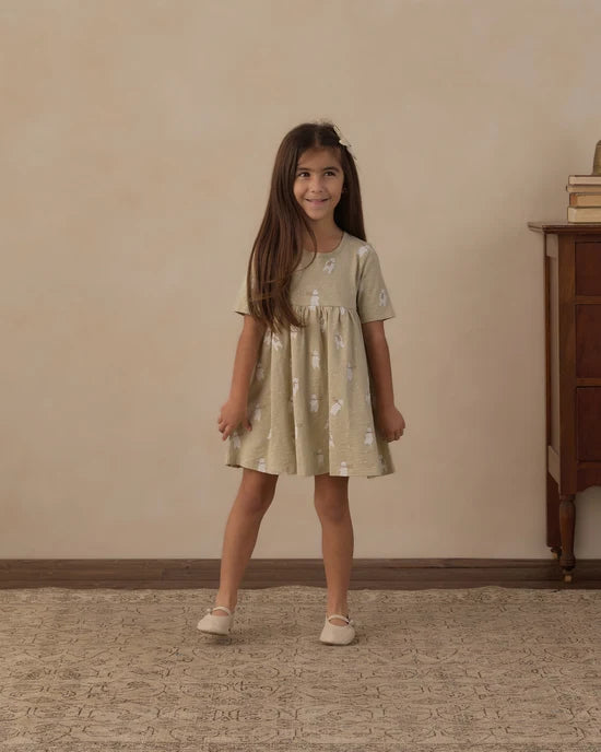 Rylee + Cru Pistachio Polar Bears | Finn Dress