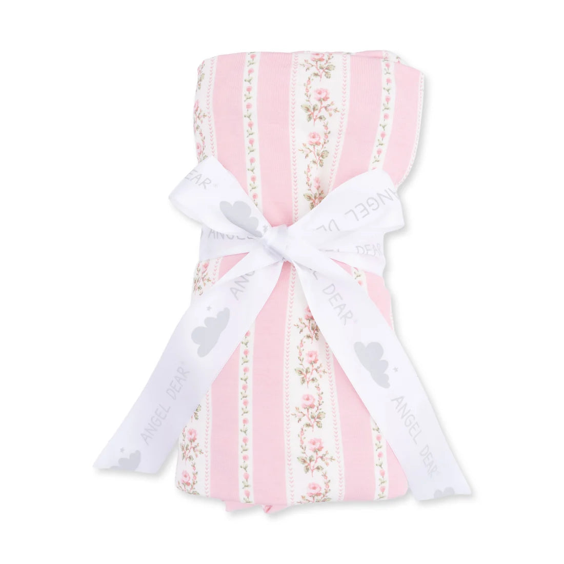Angel Dear Pink | Antoinette Stripe Ruffle Blanket