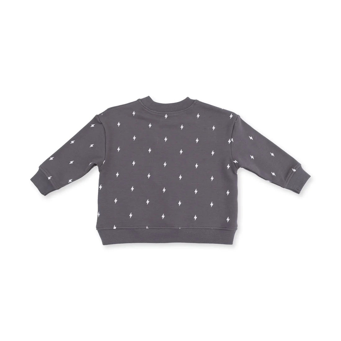Angel Dear Gray | Drop Sleeve Sweatshirt & Lightning Bolt French Terry Jogger Pant Set