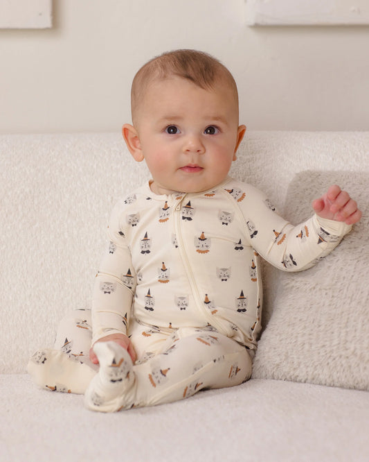 Quincy Mae Natural Costume Kittens | Bamboo Zip Footie