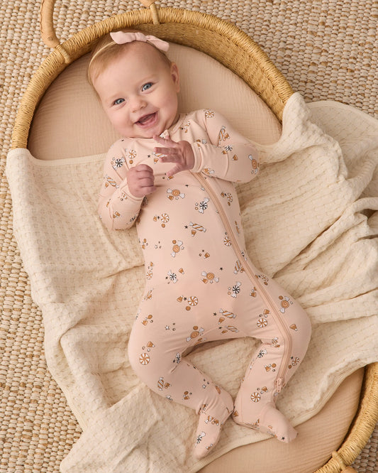 Quincy Mae Pearl Candy | Bamboo Zip Footie
