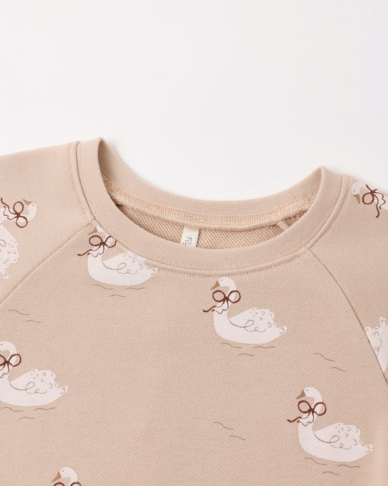Rylee + Cru Blush Swans | Raglan Dress