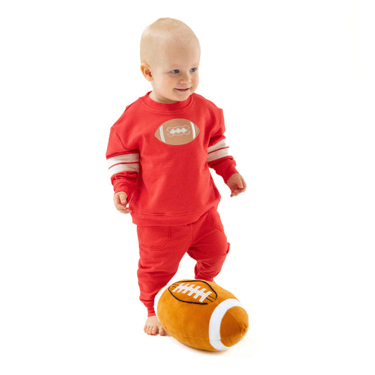 Angel Dear Red | French Terry Varsity Set