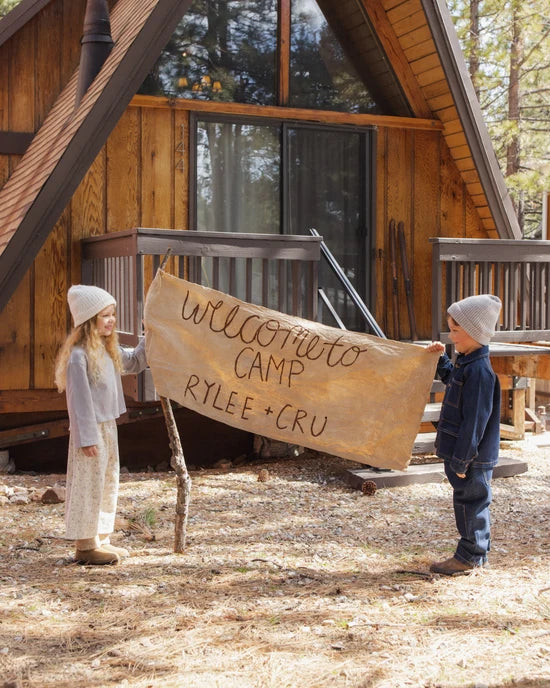 Rylee + Cru Natural Meadow | Wide Leg Pant