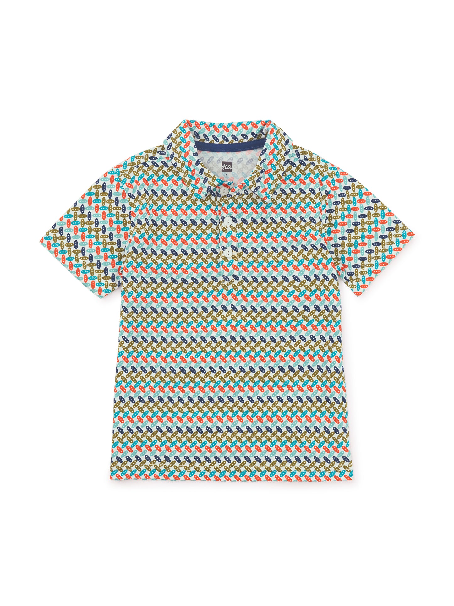 Tea Tutu Geo | Printed Polo Shirt