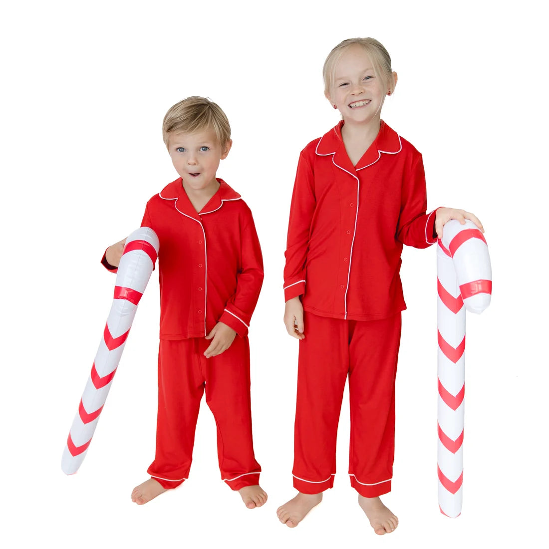 Angel Dear Red | Ribbon Long Sleeve Coat Style with Pant
