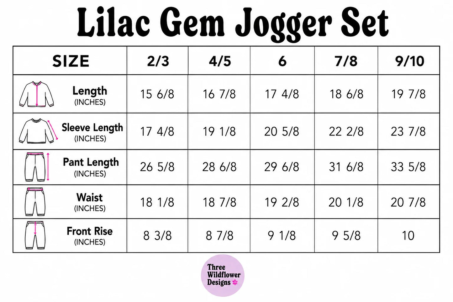 Three Wildflower Designs Purple | Velour Gem Lounge Set