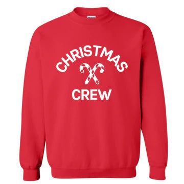 Sweet Wink Red | Adult Christmas Crew Sweatshirt