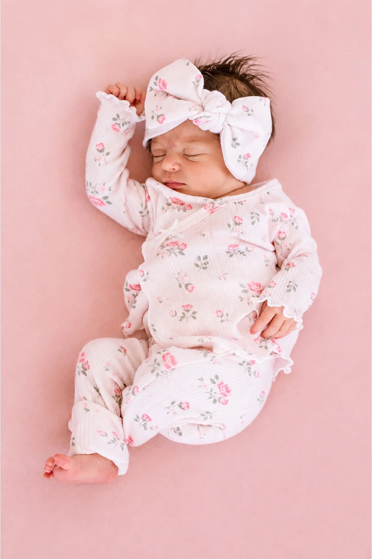 Caden Lane Pink | Rose Garden Two-Piece Crossover Set