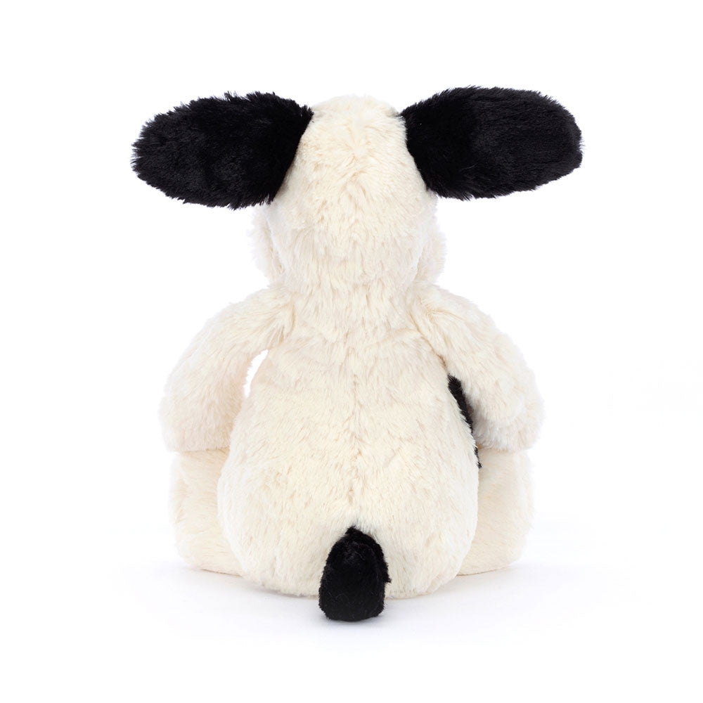 JellyCat Black & Cream | Puppy Bashful Original