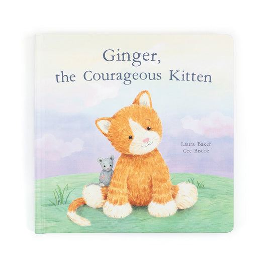 JellyCat Ginger Courageous Kitten | Book