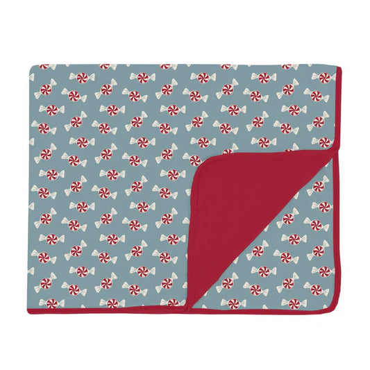 Kickee Stormy Sea Peppermints | Print Toddler Blanket