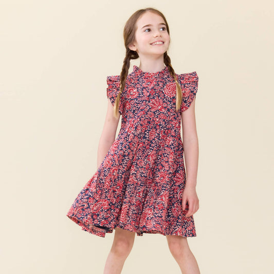 Pink Chicken Paisley Vines | Jennifer Dress