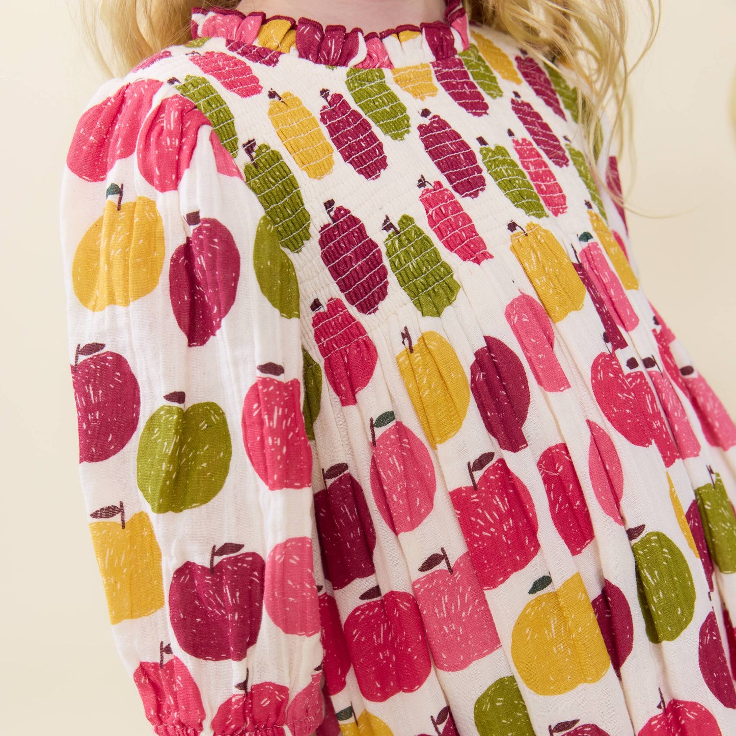Pink Chicken Pink Delicious Apples | Puff Sleeve Stevie Dress