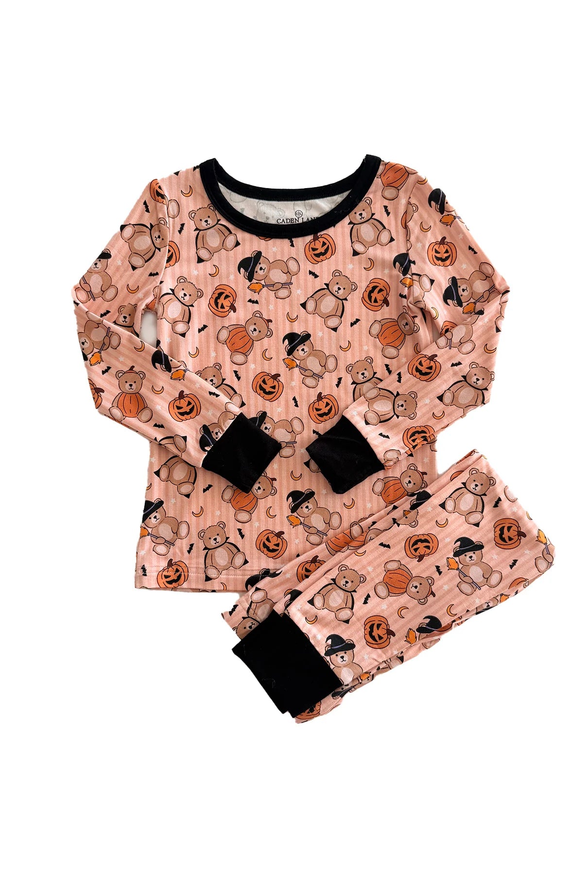 Caden Lane Beary Scary | Halloween Two Piece Bamboo PJ Set
